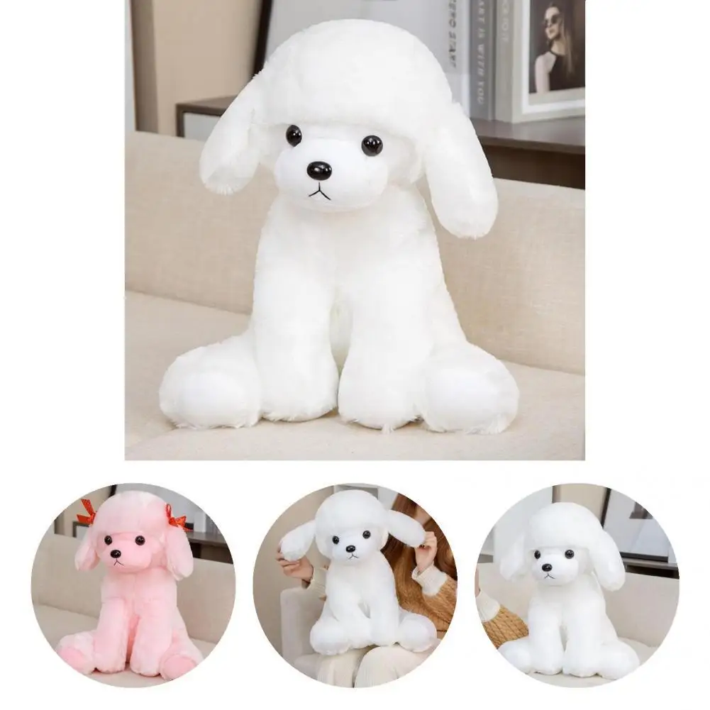 

Comfortable Exquisite Sitting Position Plush Puppy Doll Lightweight Stuffed Dog Toy Attractive for Kids