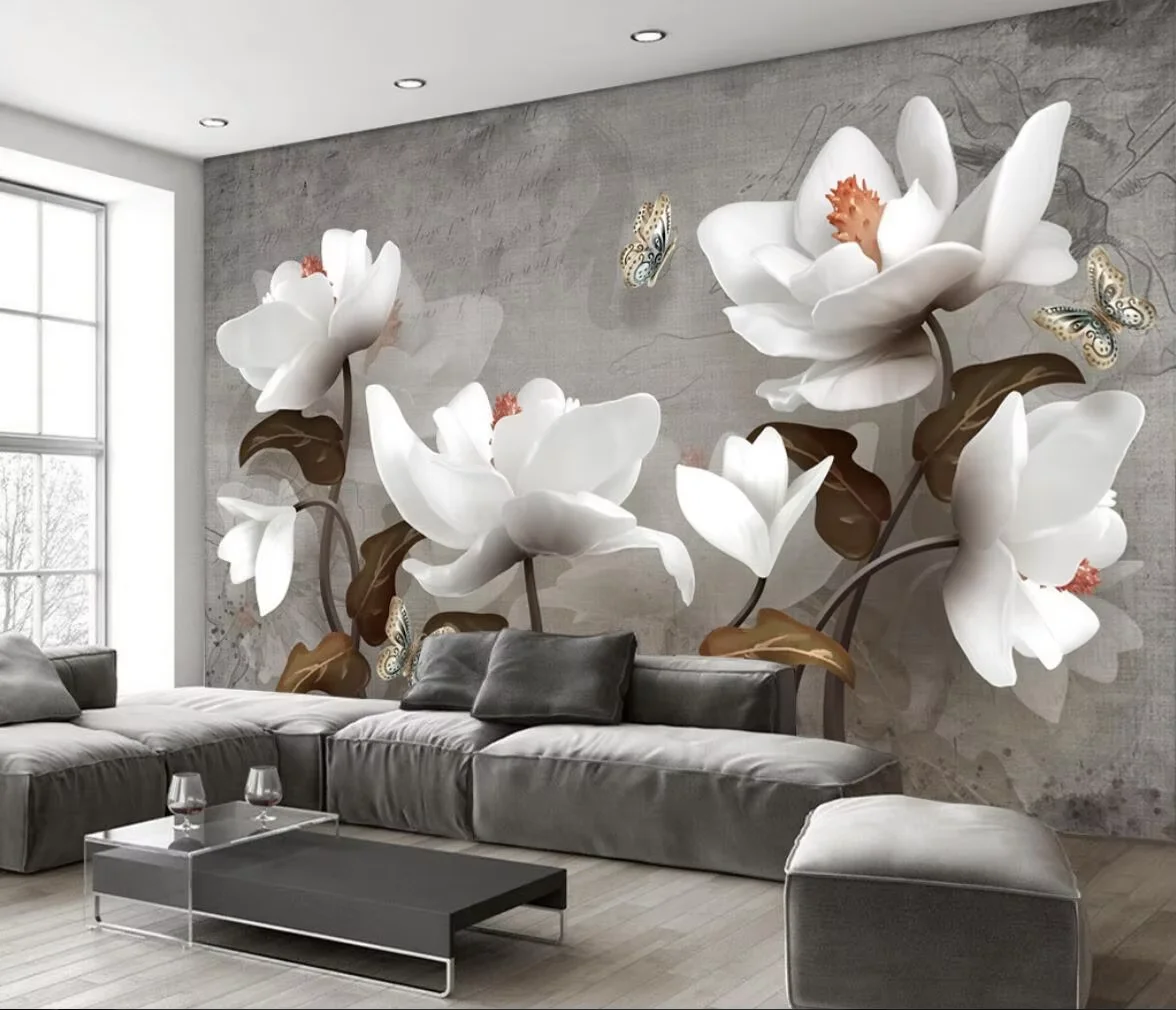 Beibehang фото 3D обои в китайском стиле цветок магнолии птицы для стены спальня