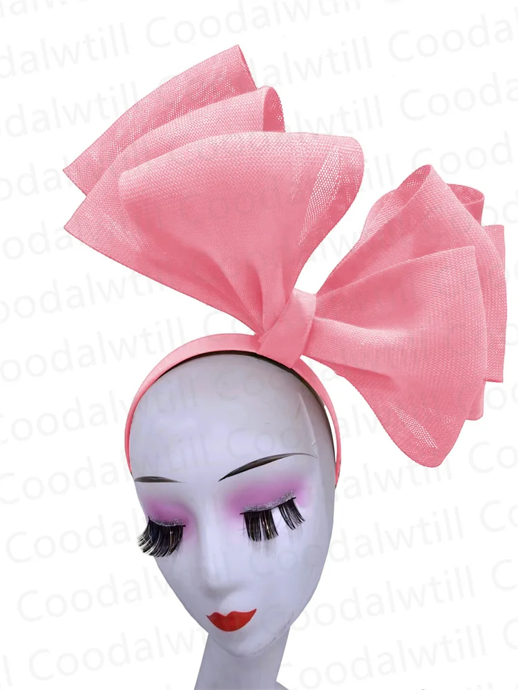 Женская Вуалетка с большим бантом свадебная шляпа головной убор для невесты