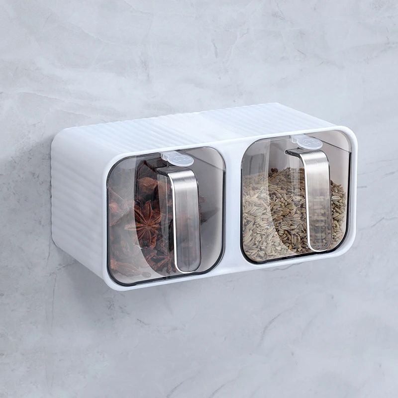 Коробка для приправ кухонные принадлежности настенный контейнер бак соли