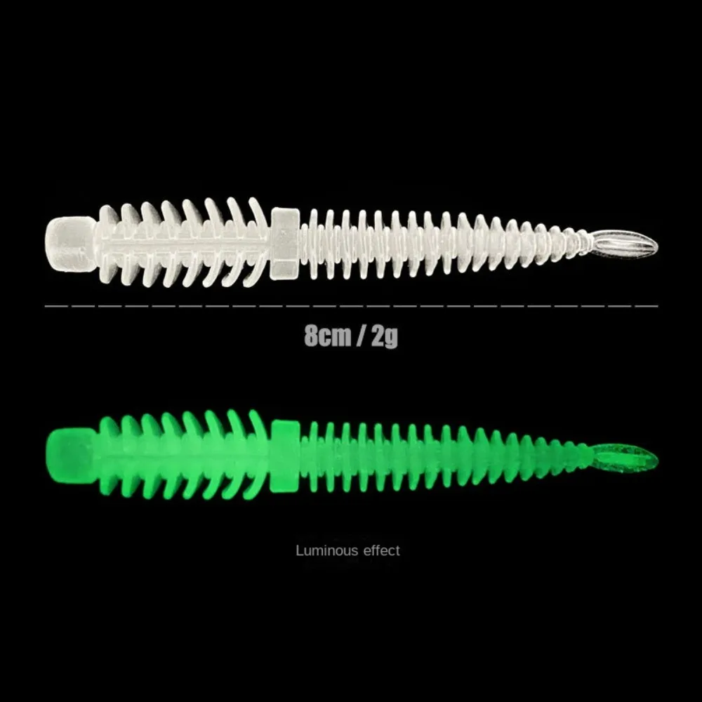 50 шт. рыболовная приманка 8 см 2 г 7 цветов