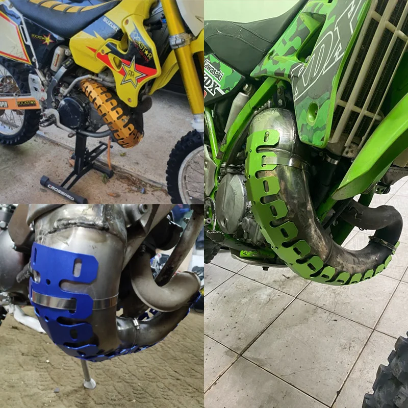 Мотоциклетный Выхлопной Щиток Теплозащитный Экран Совместимый С YAMAHA YZ125 YZ250 YZ426F