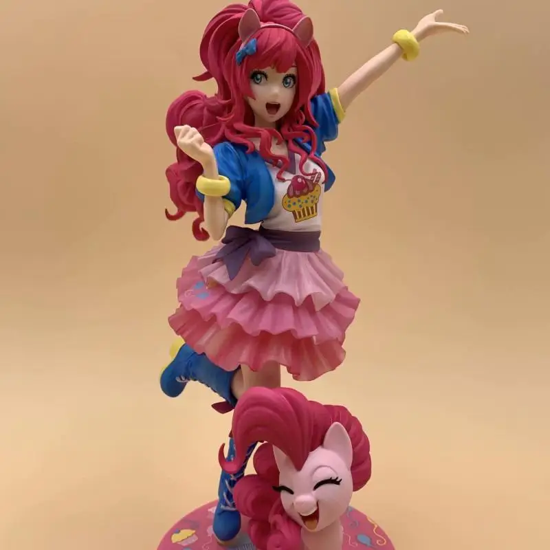 

22CM NEW Game My Little Pony Bishoujo Pinkie Pie Action Figure PVC Toy Doll Desktop Collection Model Toys Gift for Children