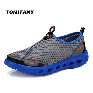 Summer Shoes Men Couple Casual Shoes Fashion Lightweight Breathable Walking Sneakers Slip-on Mens Me in India