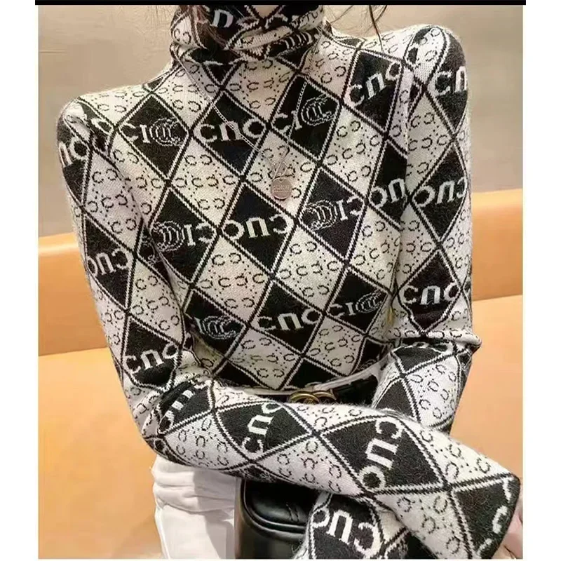 Женская одежда тонкие эластичные винтажные свитера Y2k зимние удобные мягкие