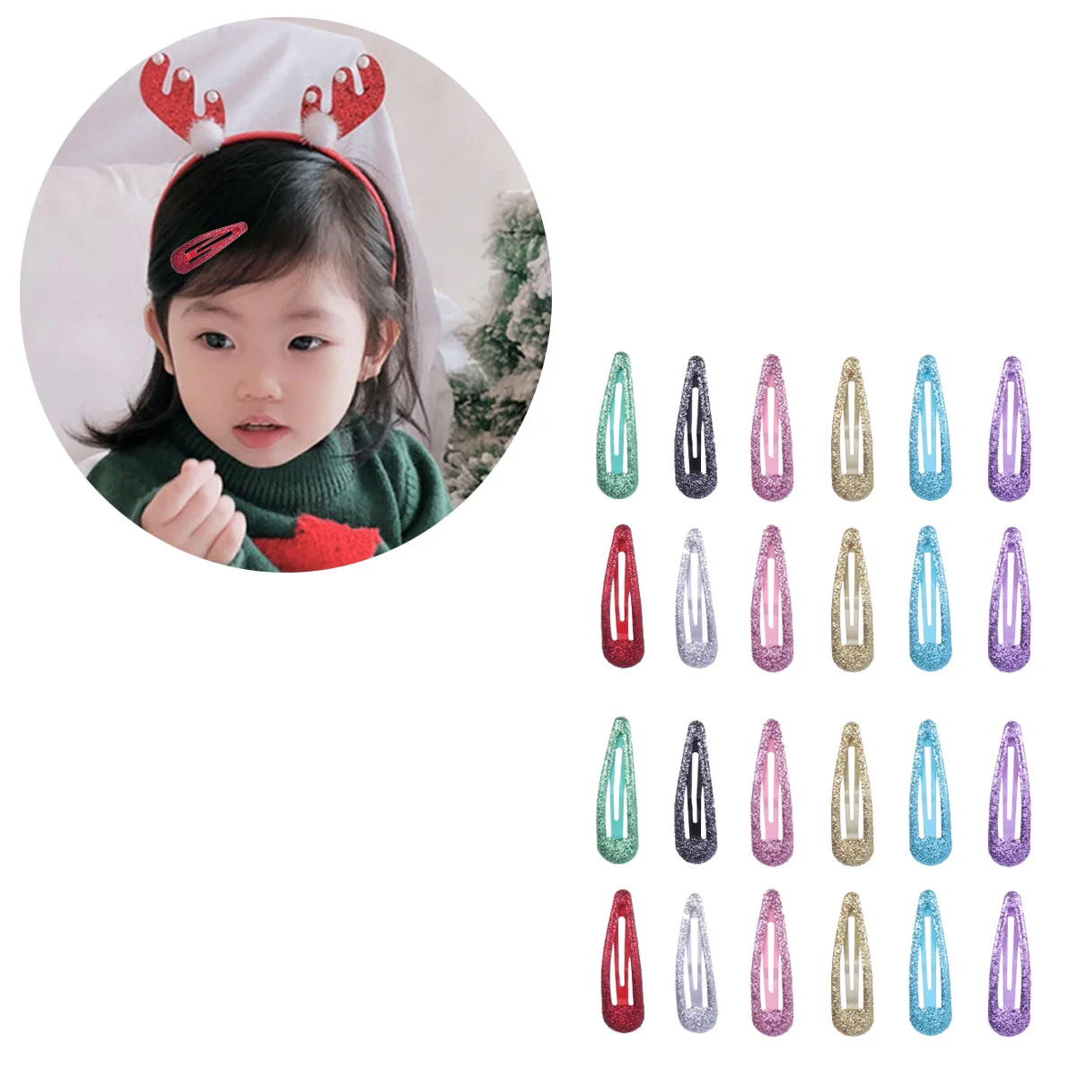 

Hair Clips Barrettes Glitter Snap Girls Baby Clip Kids Flat Candy Sparkles Color Accessories Children Hairpin Cute Sequin