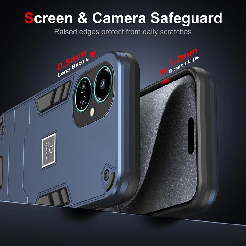 Противоударный чехол для телефона с магнитной броней Tecno Camon 18P 19 Pro NEO 20 защитный