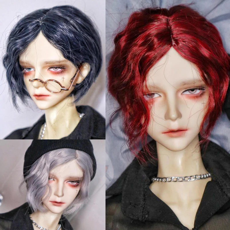 

D03-P255 children toy BJD DD SD MSD 1/3 1/4 1/6 doll's Accessoriess wig High temperature wire roll Short hair 1pcs