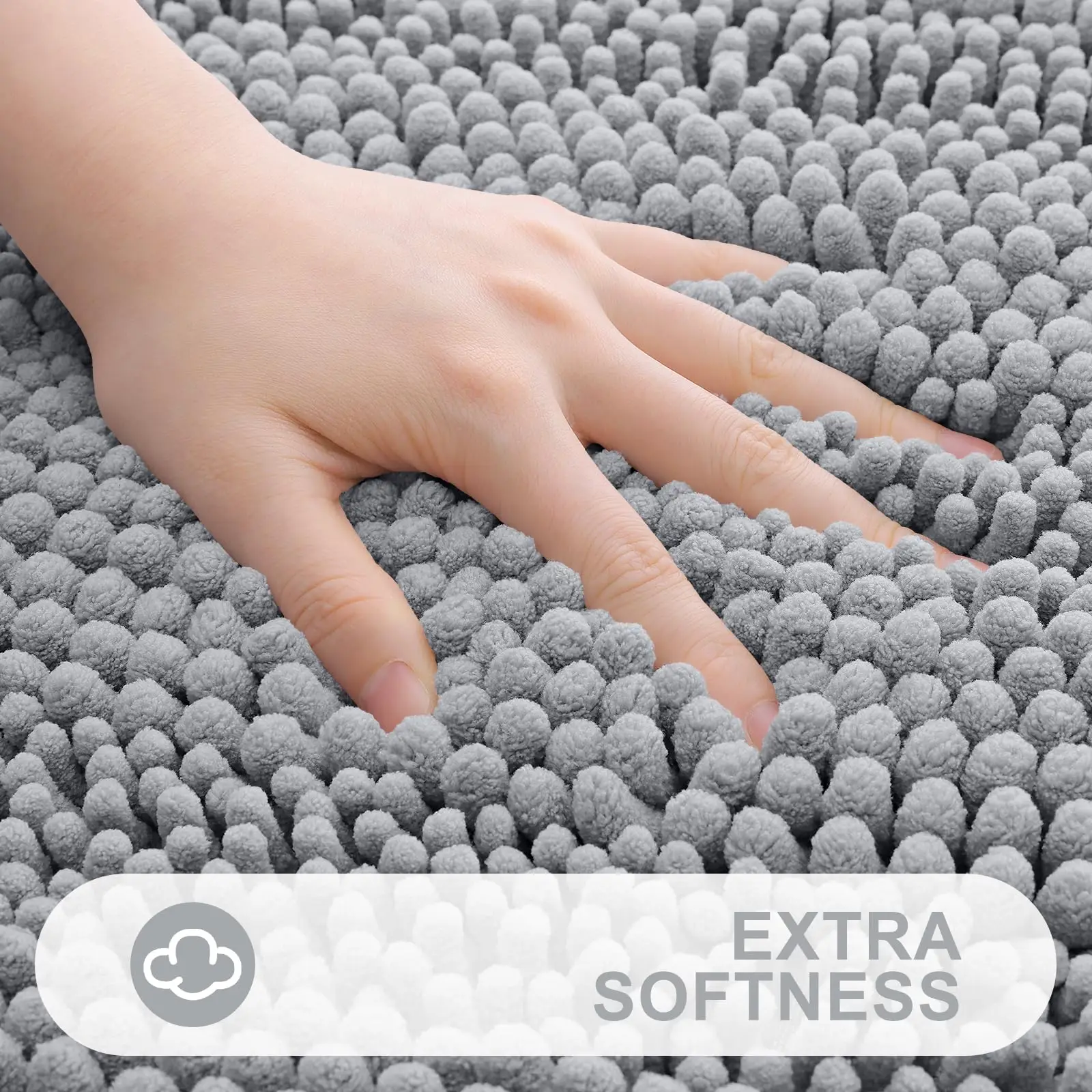 Homaxy синель с грубым и тонким волосом в полоску напольный коврик для дома