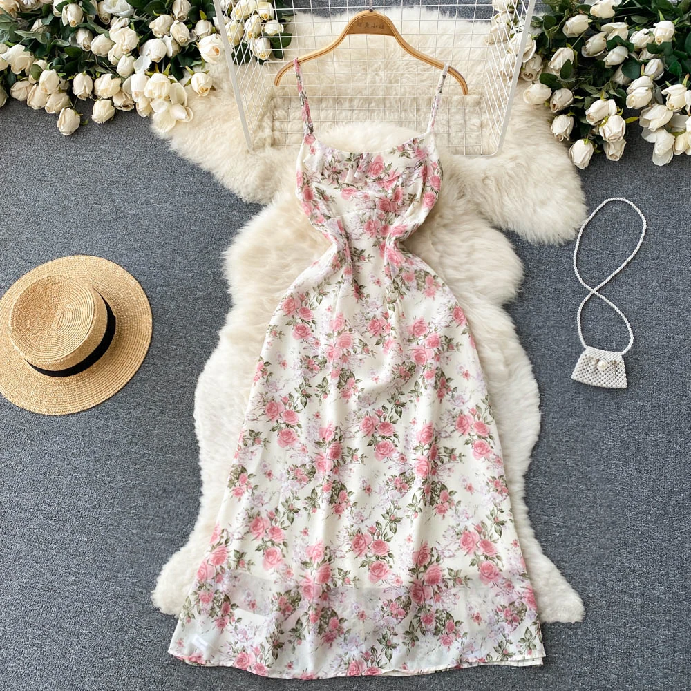 

Женское ТРАПЕЦИЕВИДНОЕ ПЛАТЬЕ с цветочным принтом, без рукавов