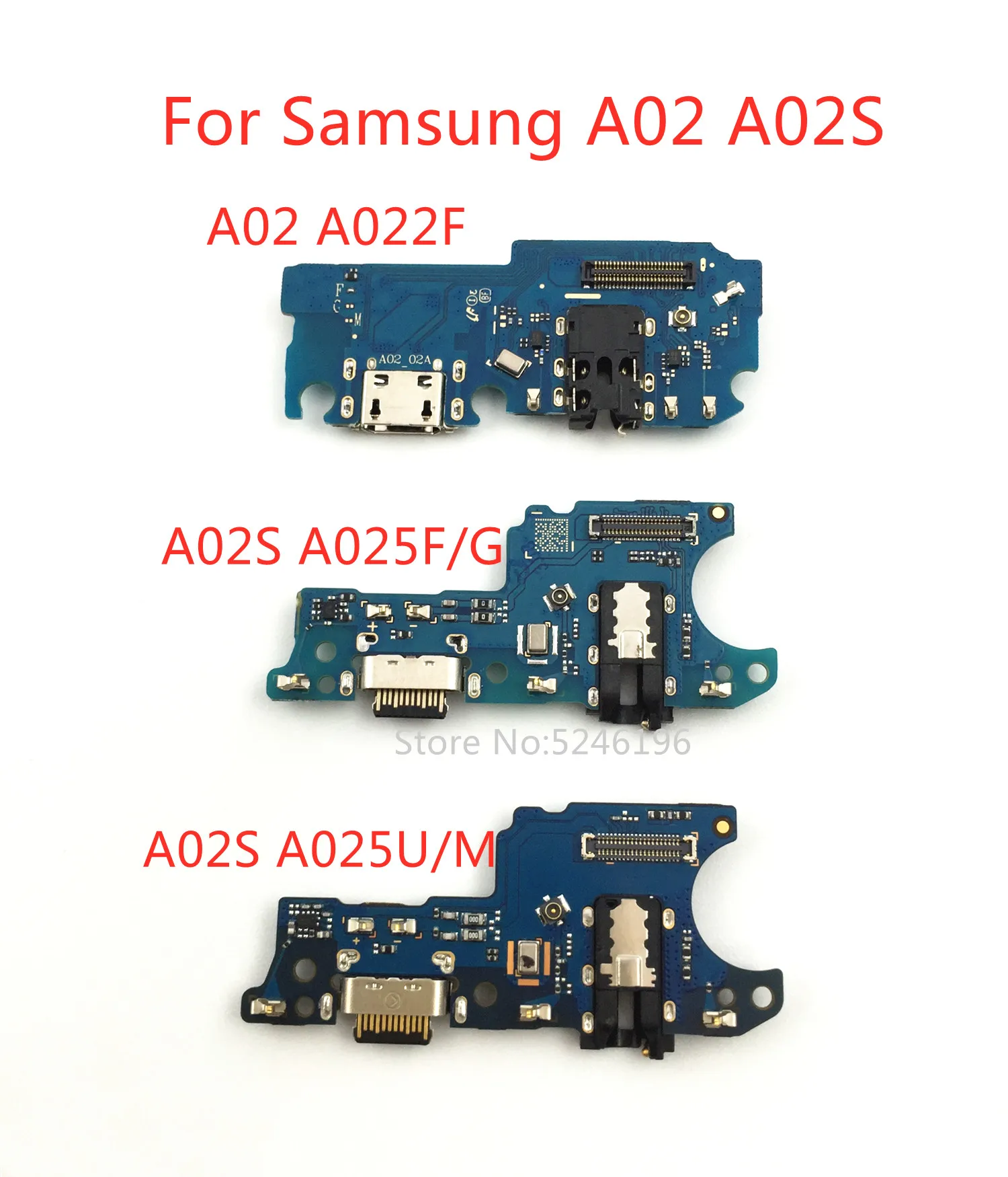 1 шт. для Samsung Galaxy A02 A022F A02S A025F A025G A02S A025U A025M USB зарядный порт зарядное устройство базовый разъем мягкий кабель Замена