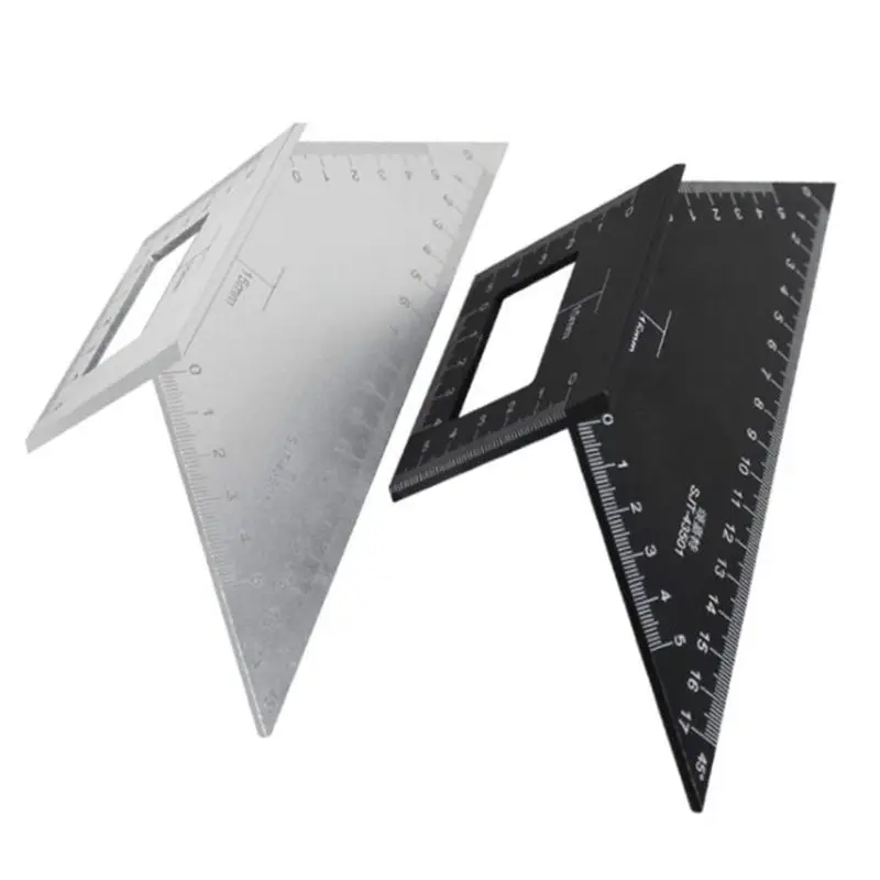 

Multifunction Angle Ruler 45 90 Degree Gauge Measuring for T Rule Aluminum Woodworking Scriber Carpenter Tool