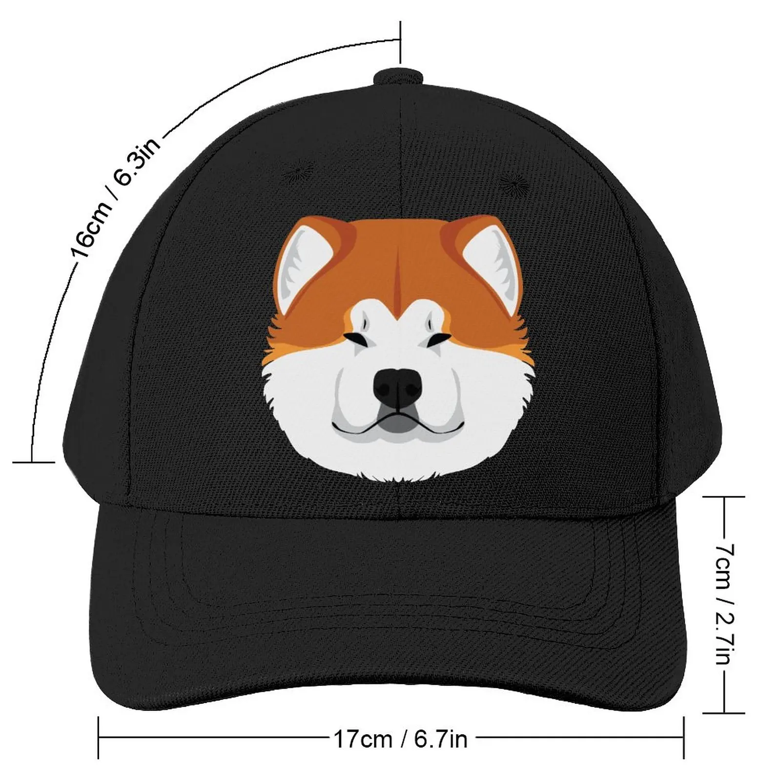 Бейсболка Akita Inu Мужская японский стиль модная кепка из полиэстера без рисунка