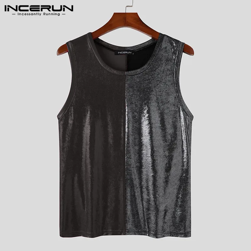 Мужской трикотажный жилет в американском стиле с блестками