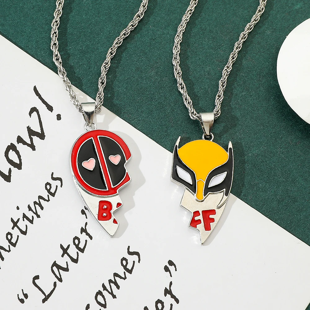 Ожерелья с кулоном в виде героев мультфильма Marvel