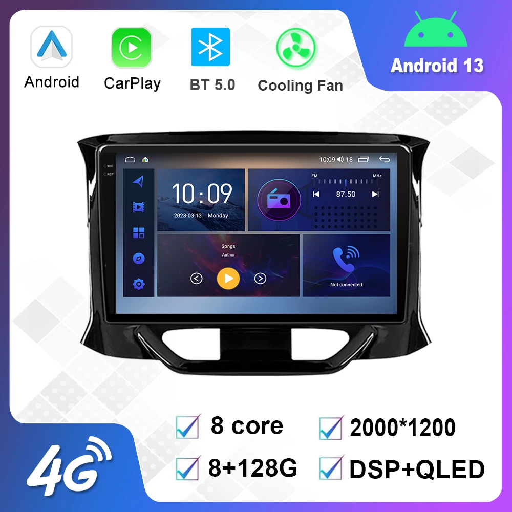 

9 Inch Android 12.0 Multimedia Player Auto Radio For LADA X ray Xray 2015 - 2019 GPS Carplay 4G WiFi DSP pantalla para auto