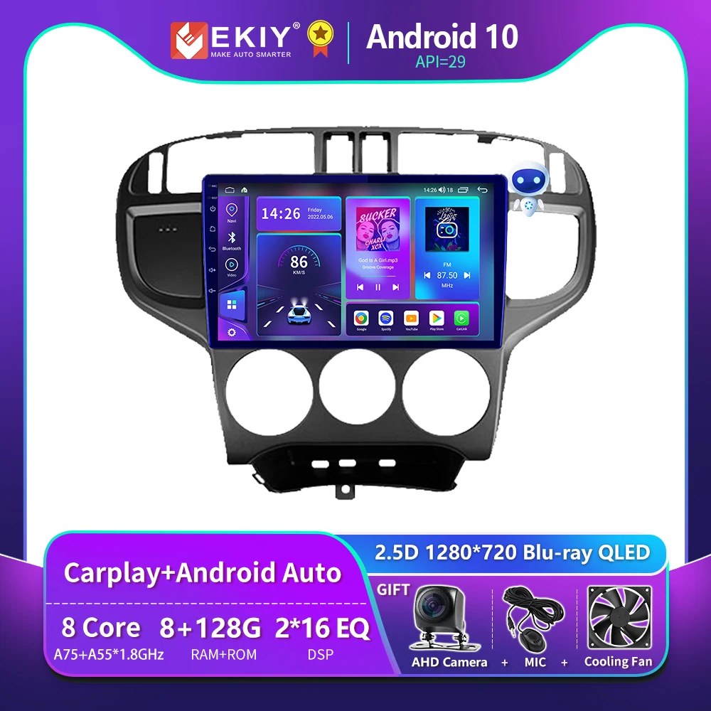 

EKIY T900 For Hyundai Matrix 2001-2010 Car Radio Android 10 Autoradio DSP Multimedia Video Player Navigation GPS Stereo 2Din DVD