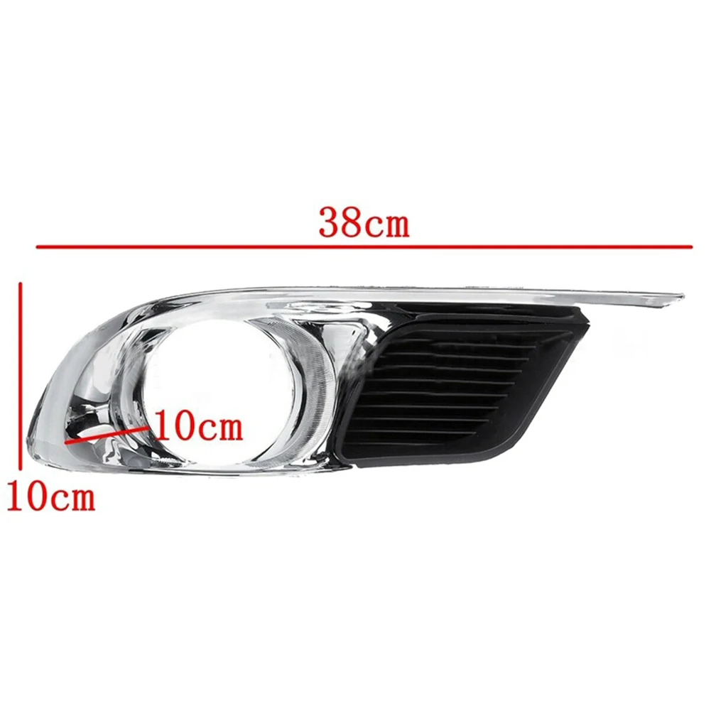 

2pcs Fog Lamp Cover Car Lights Cover 5204007040 ABS Bumper Fog Light Protector Convenient Fog Lamps Frame Covers