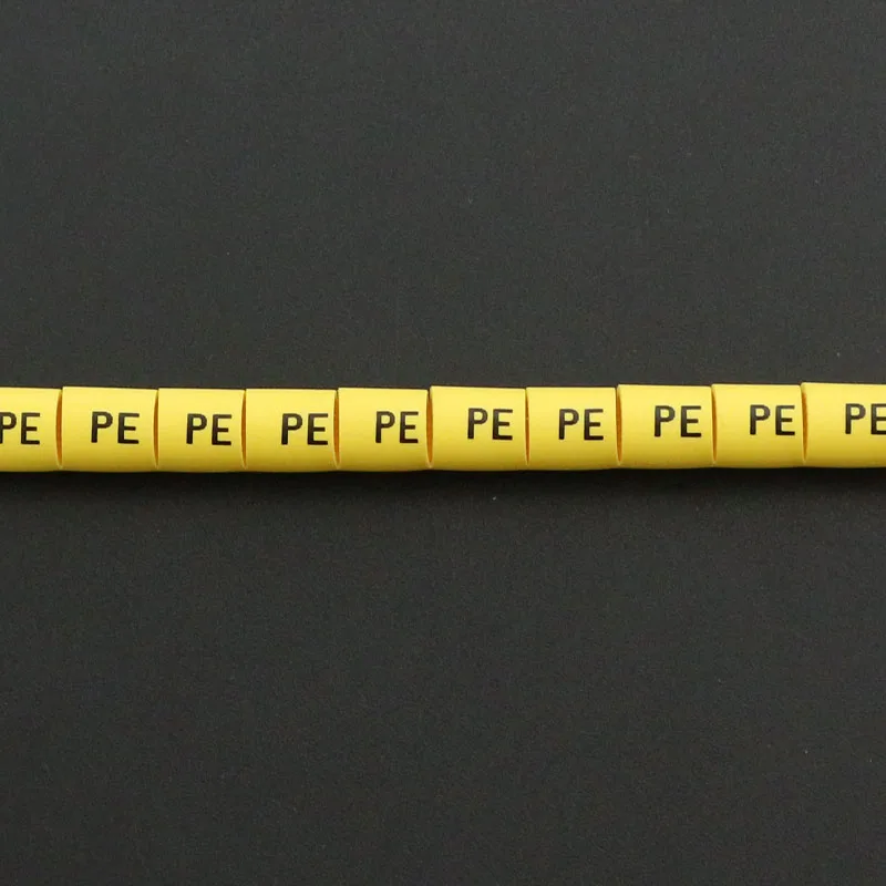 Бесплатная доставка 1000 шт./лот практичные L N полиэтиленовые Кабельные маркеры