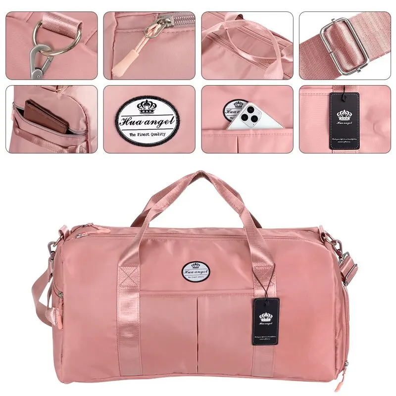 Sports Gym Bag Travel Duffel Bag with Dry Wet Pocket & Shoes Compartment for Women and Men