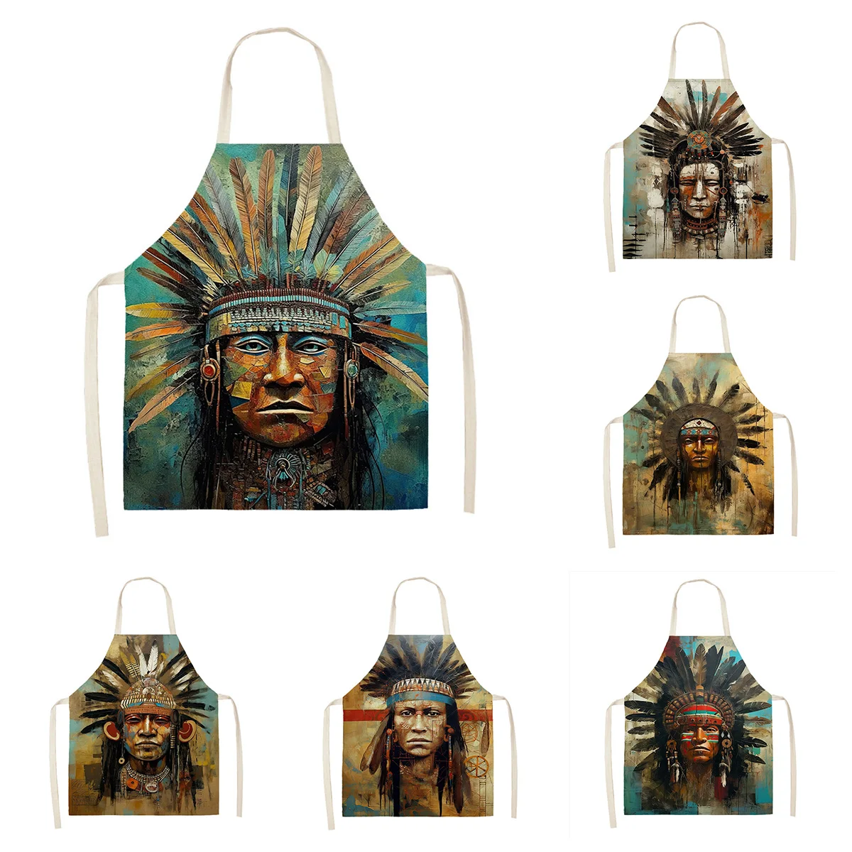 Льняной фартук в стиле древнего Египта