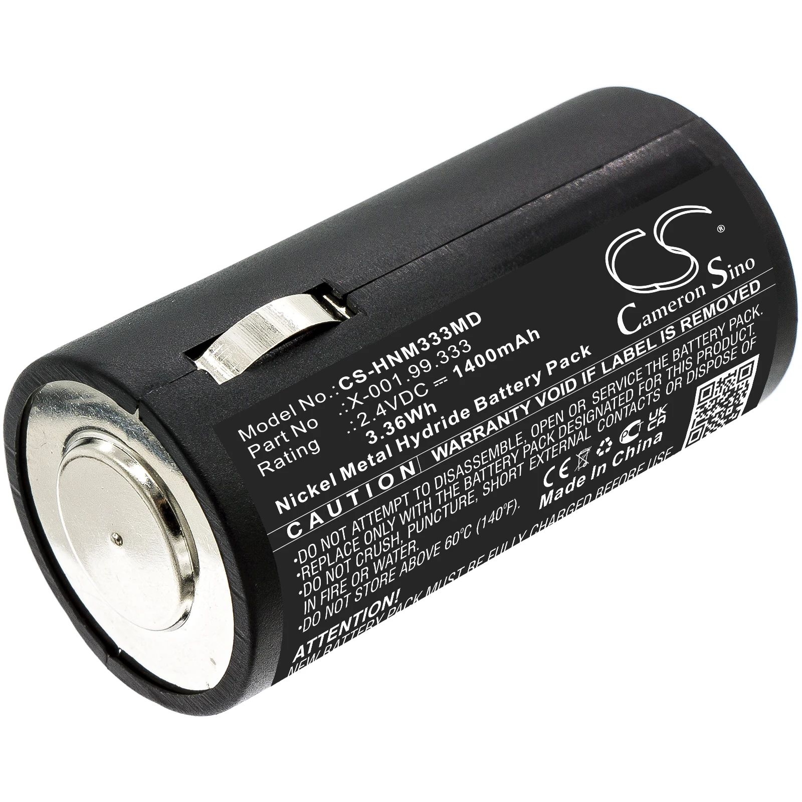 

CS Medical Battery for Heine Old S2Z handles Fits X-001.99.333 1400mAh/3.36Wh CS-HNM333MD Ni-MH 2.40V