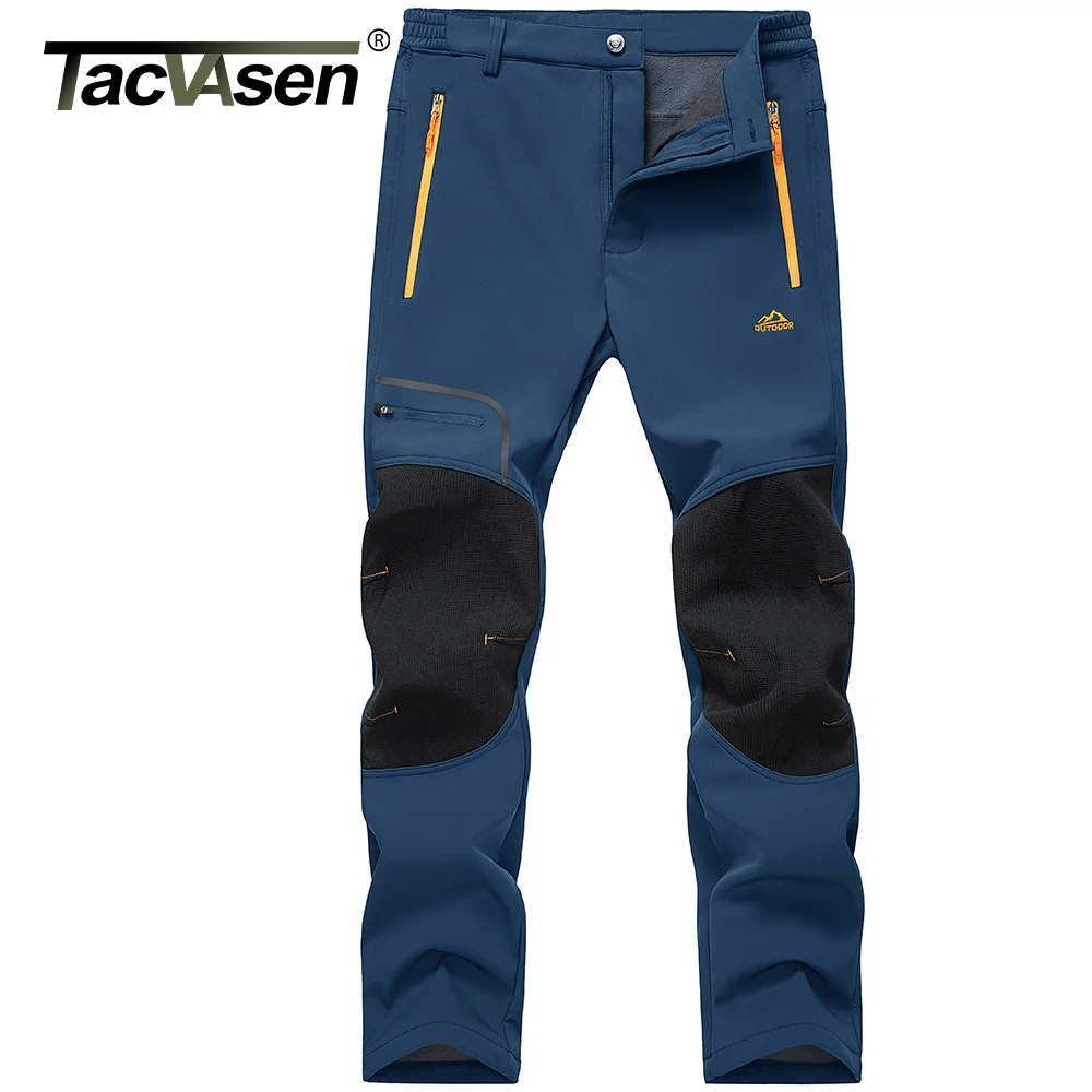 

Winter Ski Pants Mens Warm Thermal Waterproof Pants Tactical Fleece Lined Trousers Outdoor Hiking Mountain Work Pants
