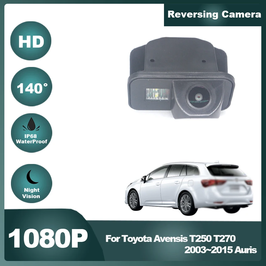 CCD HD камера заднего вида рыбий глаз для Toyota Avensis T250 T270 2003 ~ 2015 Auris автомобильный