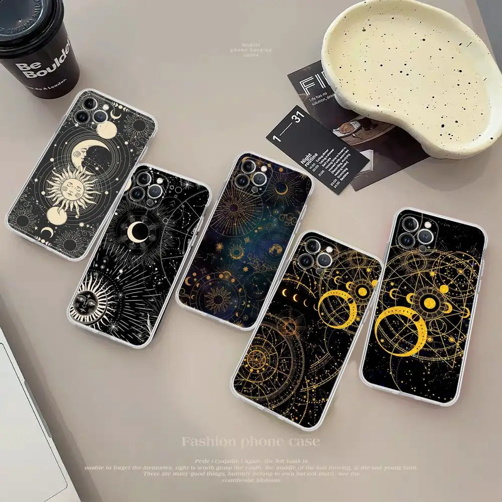 Чехол для телефона Witches Moon Tarot iPhone 15 14 13 12 Mini 11 Pro XS Max X XR SE 6 7 8 Plus мягкий силиконовый