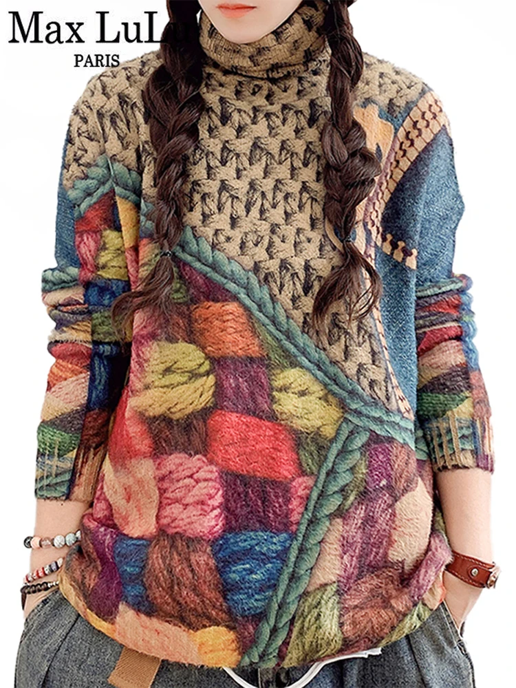 Max LuLu весенние женские модные повседневные джемперы с принтом для досуга