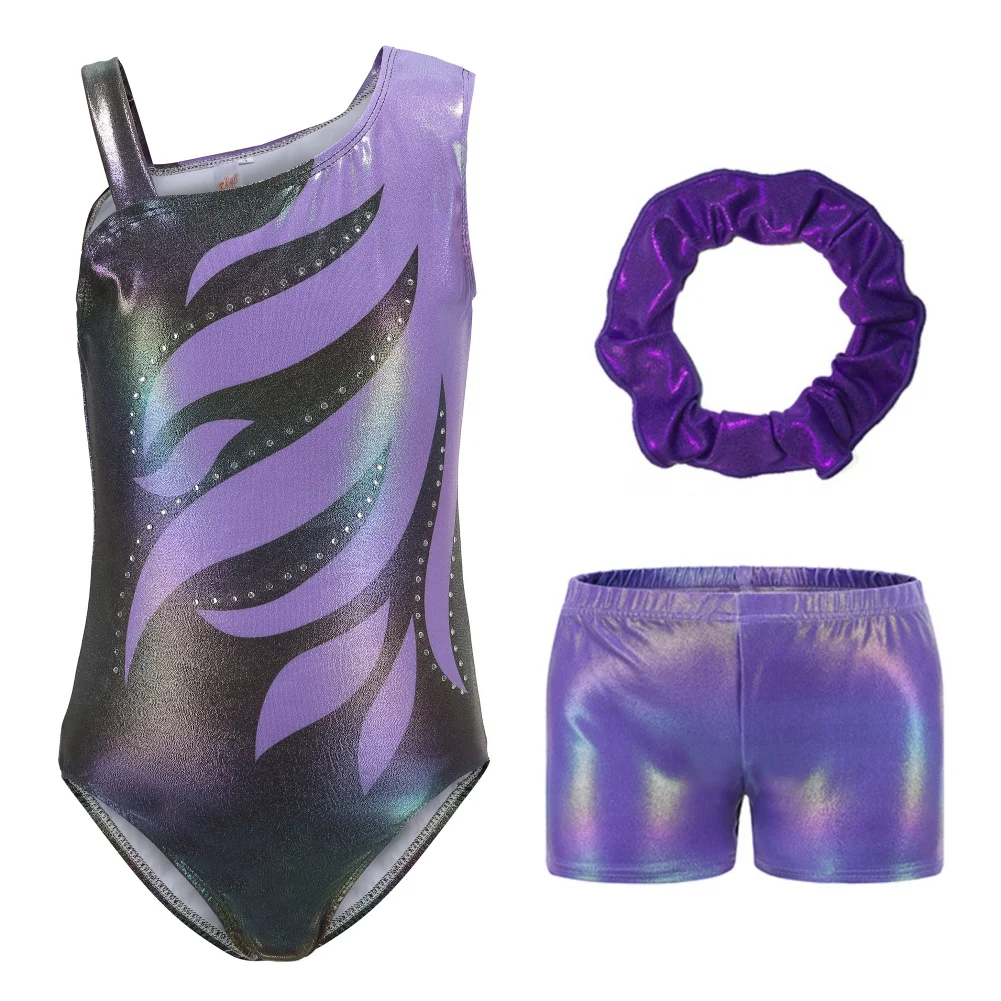 

Sparkly Tumbling For 5-12 Years Sleeveless Girls' Skin-tight garment