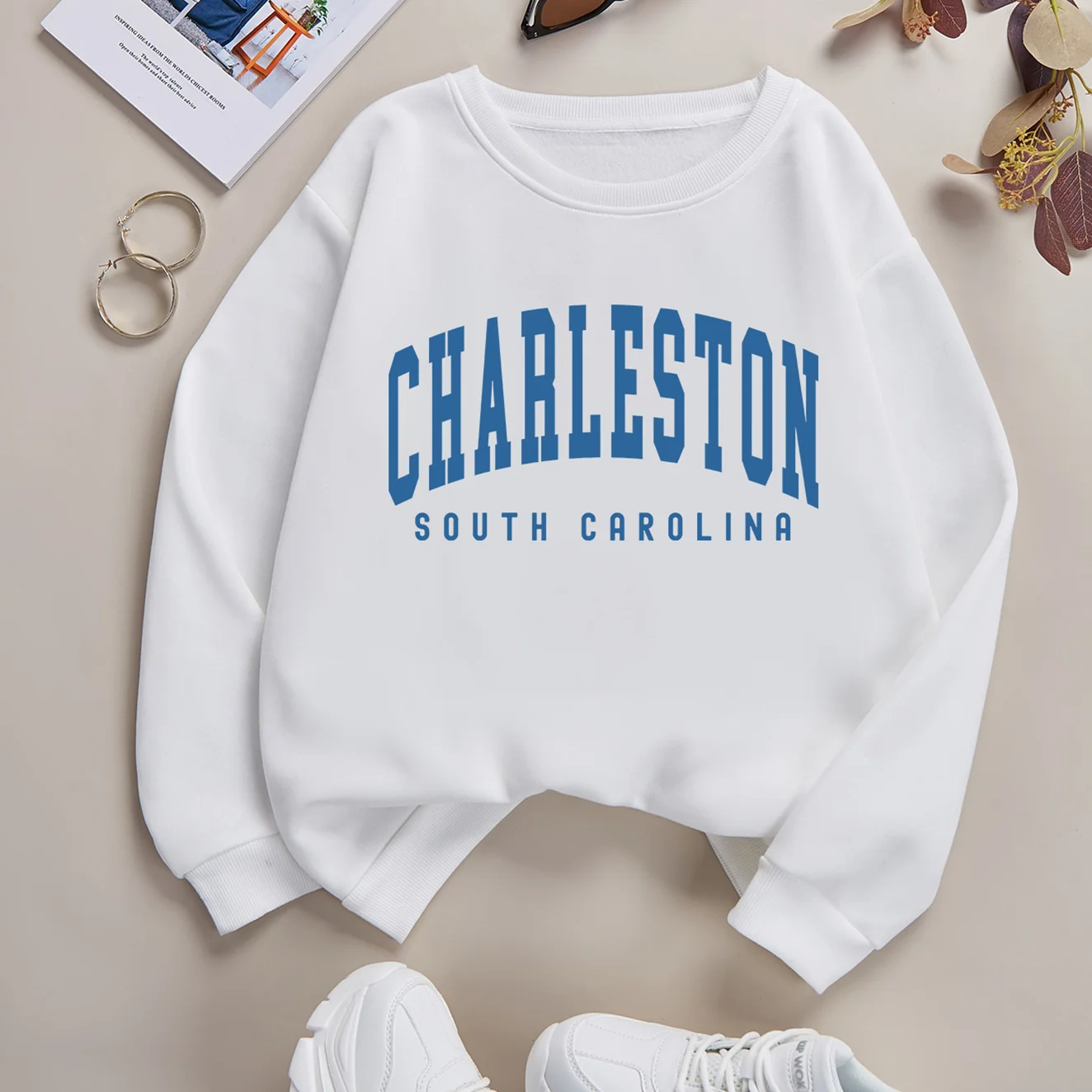 Чарльстон Южная Каролина женская повседневная осенняя мягкая теплая модная