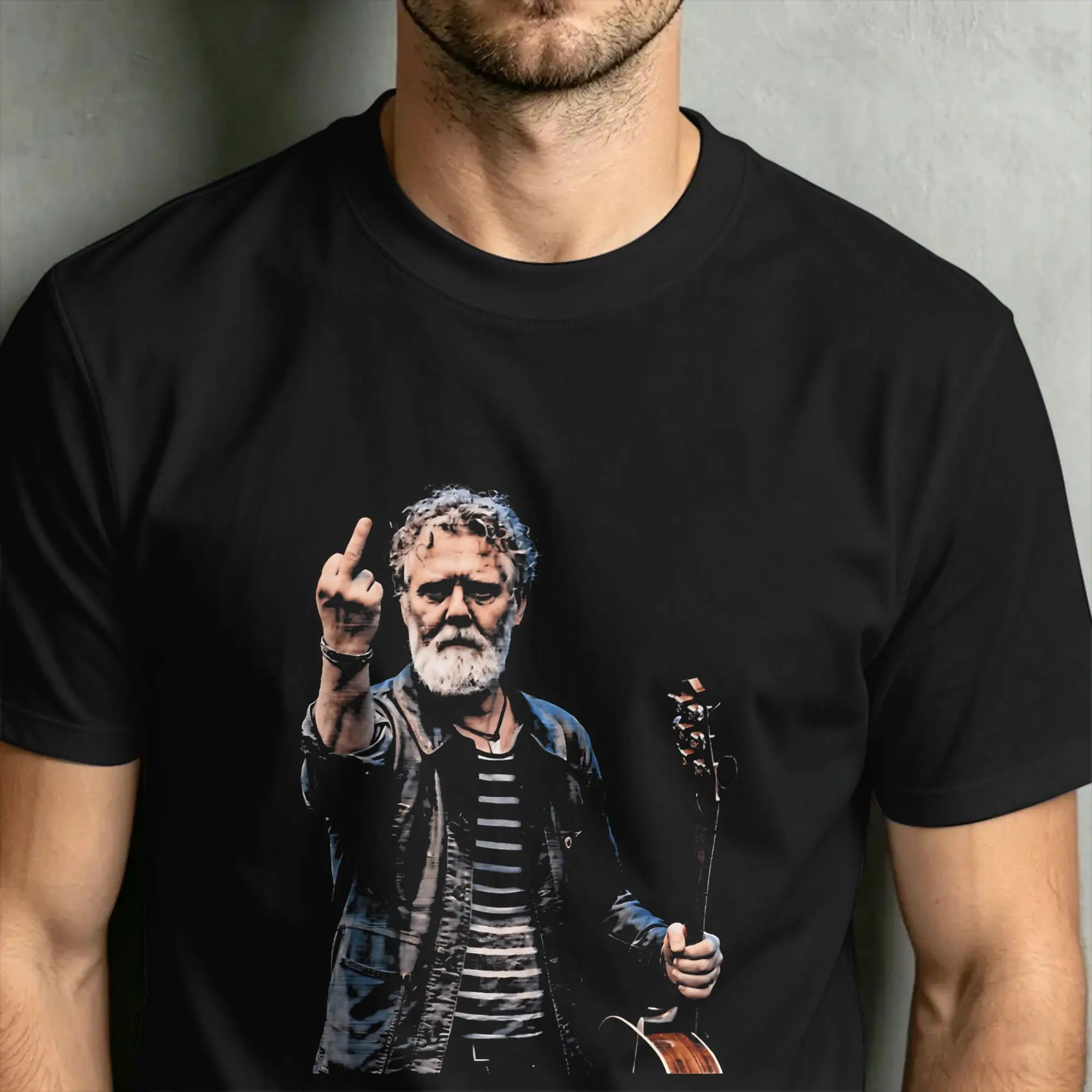 Фото Мужская футболка Glen Hansard, одежда из 100% хлопка, футболки с короткими рукавами и круглым вырезом, идея подарка, футболка №4