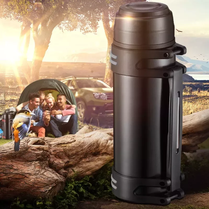 

NEW2023 Capacity Stainless Steel Thermos Fashion Daily Outdoor Automotive Travel Kettle Portable Insulation Vacuum Cup 3L/2L/1.2