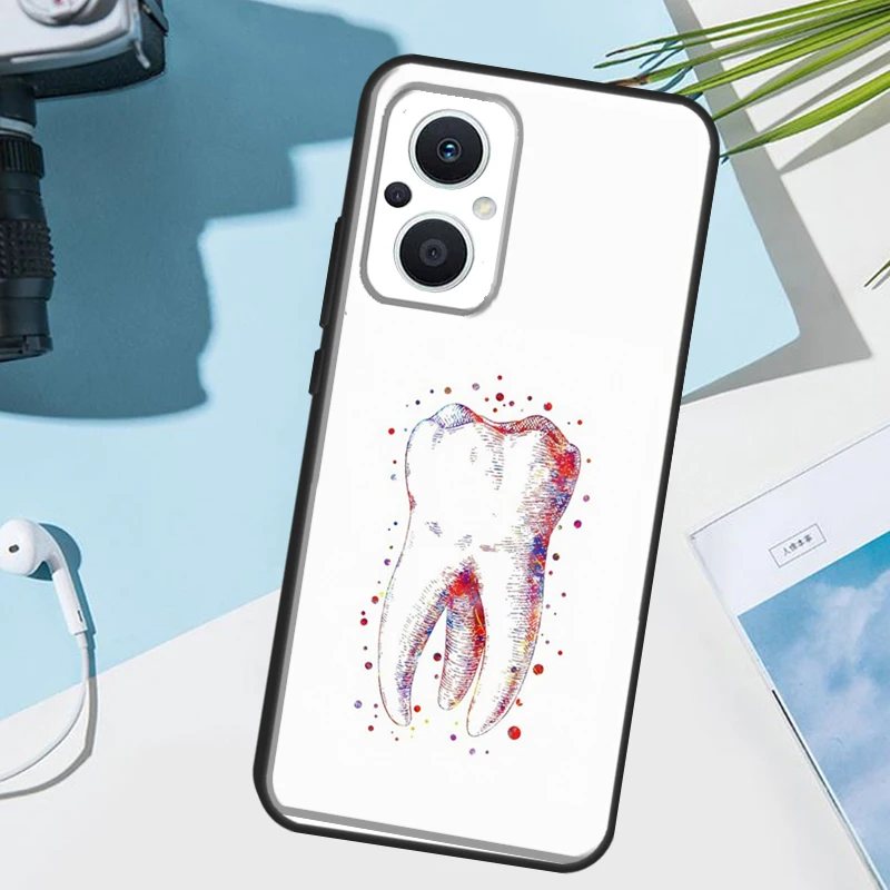 Фото Чехол для телефона с дизайном «Зуб» для OPPO Reno 8T 7 8 Lite 15F 14 F 13 11 12 10 15 Pro, OPPO Find X9 X8 X5 Pro №5