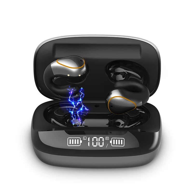 

2022 Music Wireless Headphones Bone Conduction Bluetooth 5.0 Earphone Music Sport Handsfree Headsets Microphone Touch Control