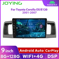 joying android 10 car stereo radio 9%e2%80%9dfor toyota corolla 2001 2007 multimedia video player navigation gps 1 din 4g wifi audio dvd