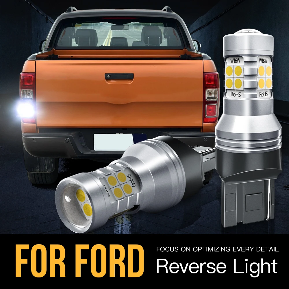 2 шт. W21W 7440 T20 Canbus Светодиодная лампа заднего хода для Ford Kuga 3 2019 2020 2021 Ranger Explorer 2013-2019