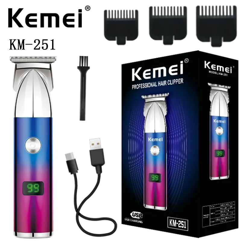 Led Lcd Digital Display Two Speed Variable Frequency Electric Hair Clipper