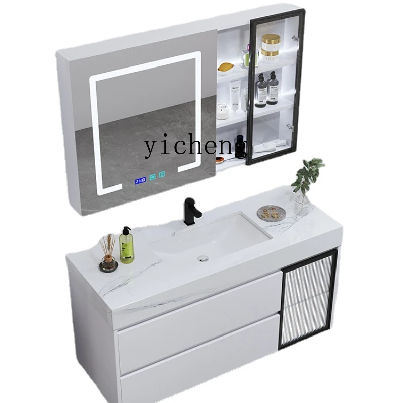 

XL Stone Plate Smart Bathroom Cabinet Combination Face Wash Wash Basin Washstand