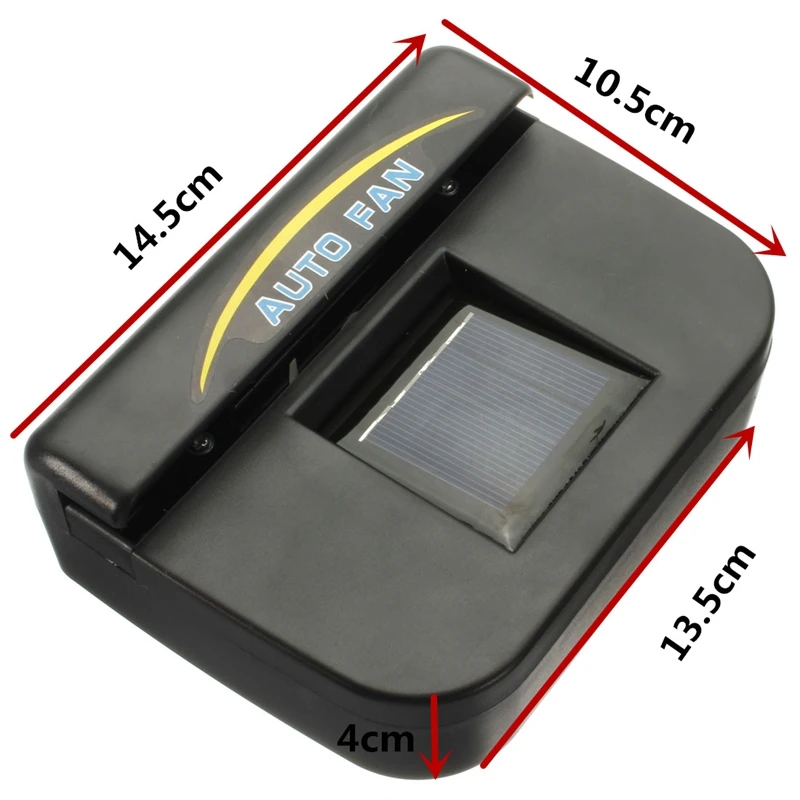 

Solar Power Auto Window Fan Air Vent Cooling Fan Ventilation Cooler Radiator Solar Exhaust Fan with Rubber Stripping Car