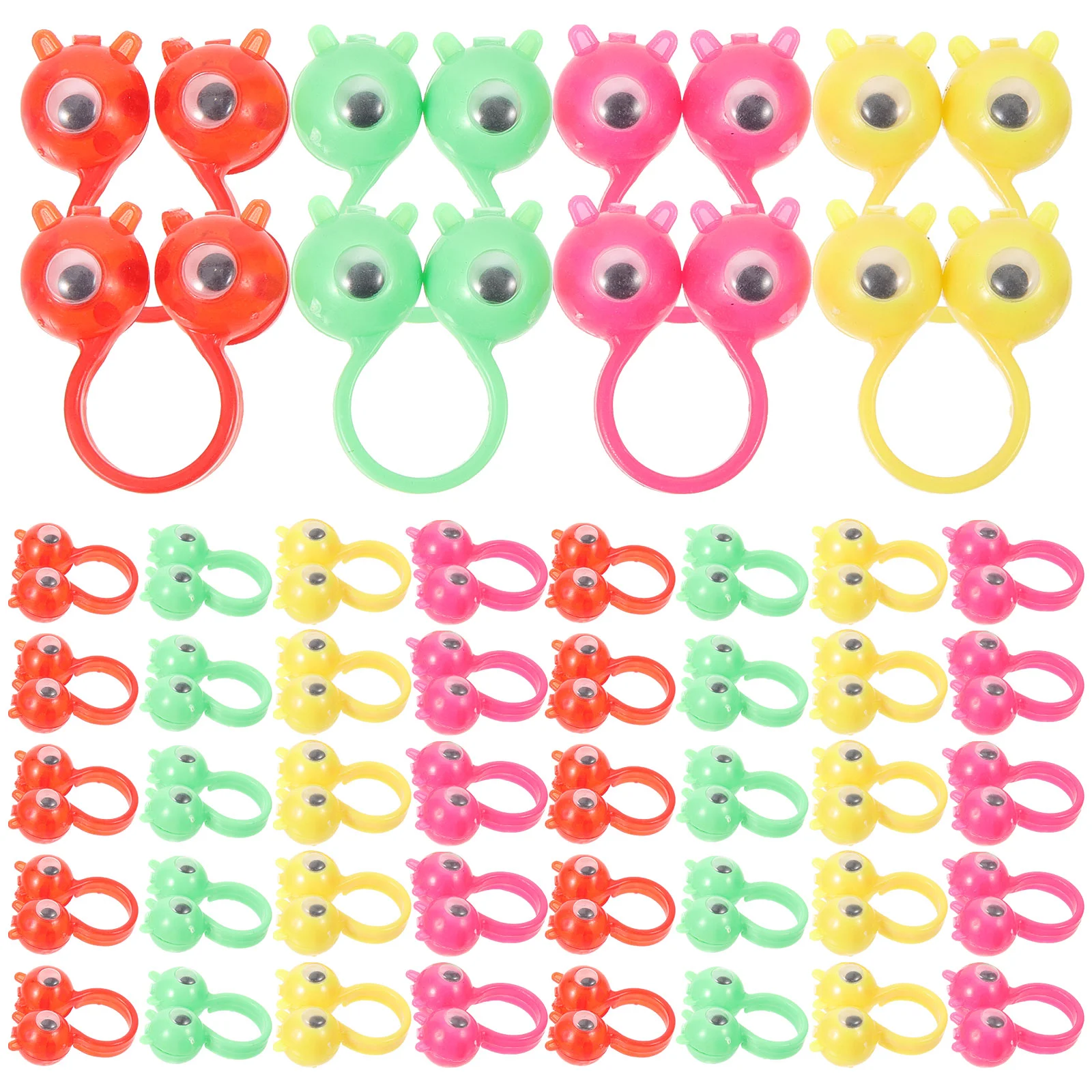 

50Pcs Eyes Finger Ring Puppet Eyeballs Toy Funny Plaything Interesting Eyeball Finger Toys