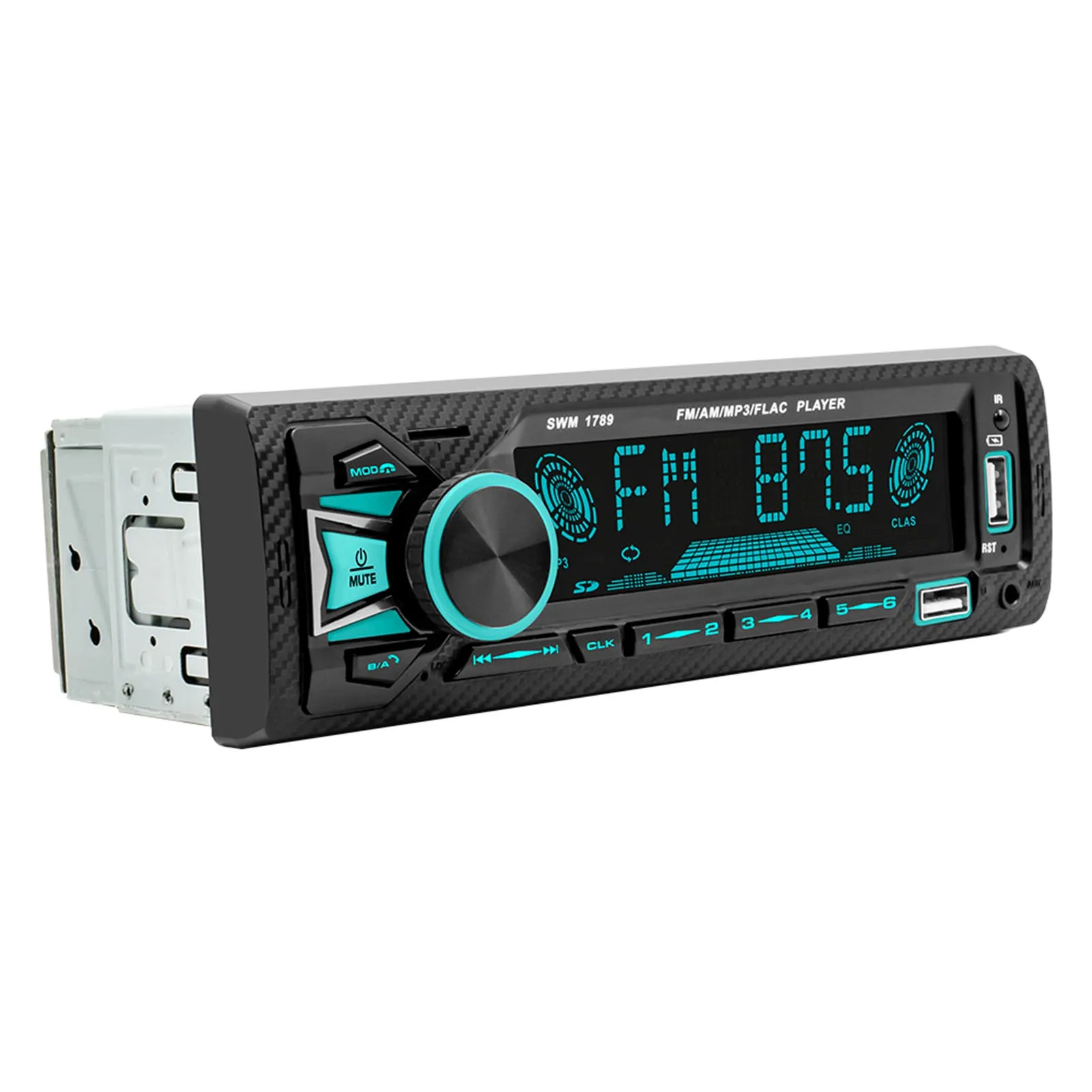 

Single Din Car Stereo With Bluetoothes LCD Display Digital Multimedia Car Audio Player Equipped With Voice Control USB Fast