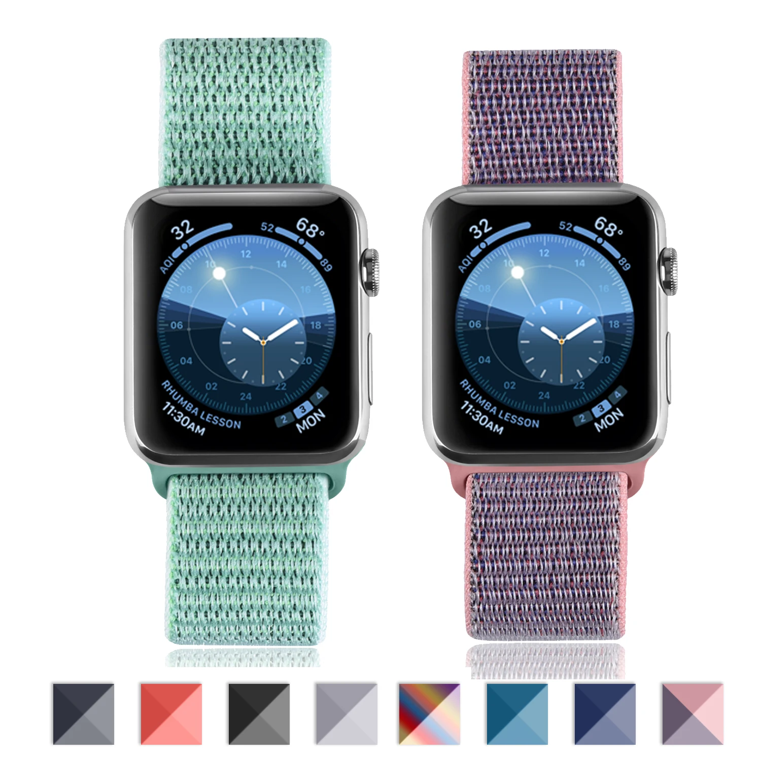 

Ремешок нейлоновый для Apple Watch Band 41 мм 45 мм 38 мм 42 мм 40 мм 44 мм, браслет для смарт-часов iWatch series 7 6 5 4 3 2 1 SE