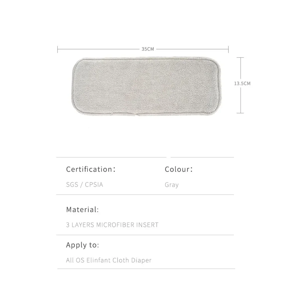 10 шт. детские подгузники из микрофибры 35x13 5 см