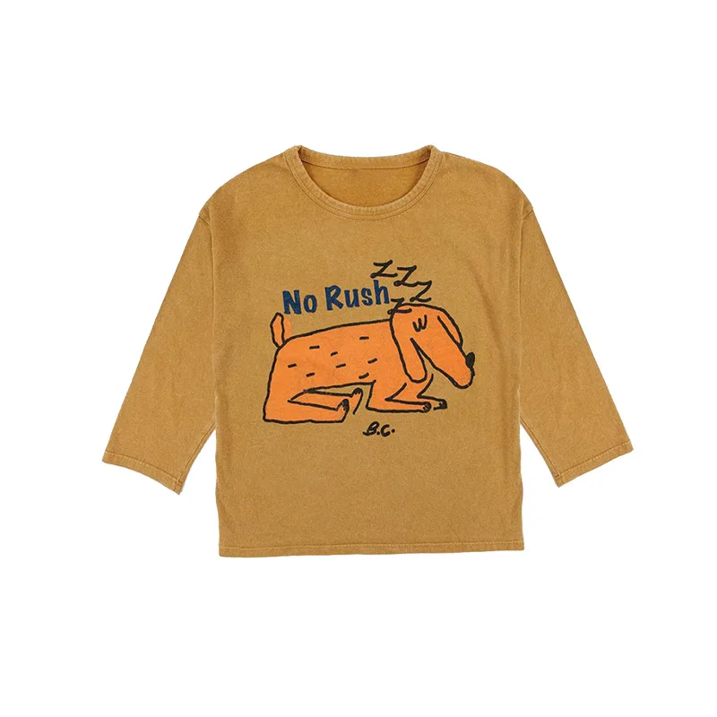 Ins 2022 Bobo Kids T-Shirts Girls Boys Shirts Boy Tee Baby Long Sleeve Tshirt Cartoon Tops Enfant T Shirt Funny Children Clothes