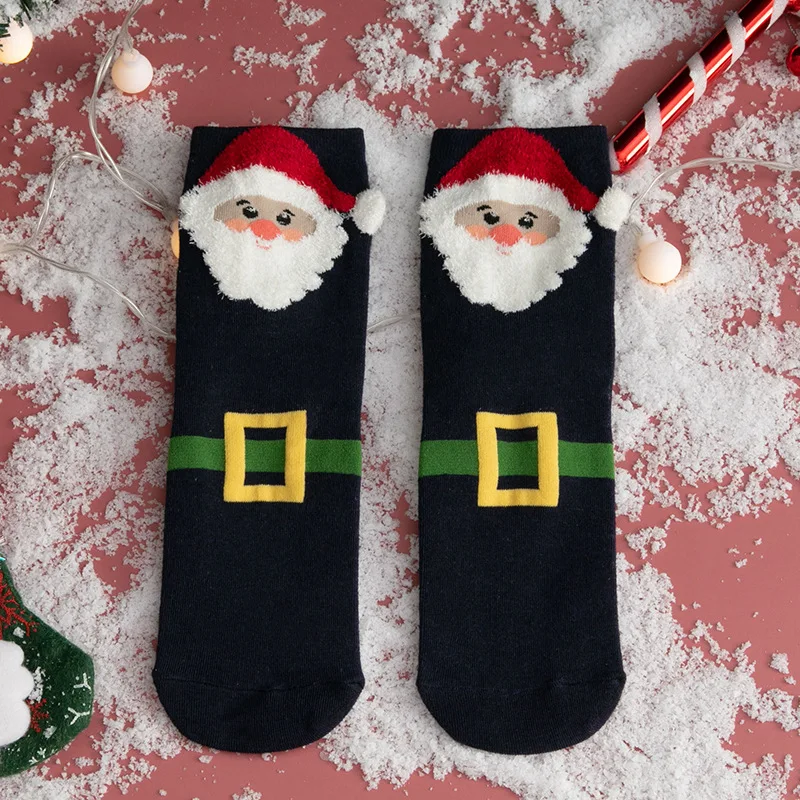 Cartoon Christmas Socks Ornaments Merry Christmas Decorations For Home Christmas Gifts Xmas Noel Navidad Happy New Year Supplies