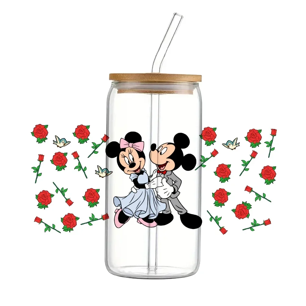 Наклейка на стакан с принтом Микки-Маус 11 х24 см 16 унций