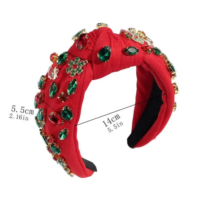 Рождественские завязанные повязки на голову рождественские головные уборы из