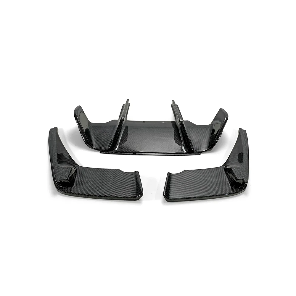 Задний диффузор из углеродного волокна фартуки разветвители спойлер для BMW 6